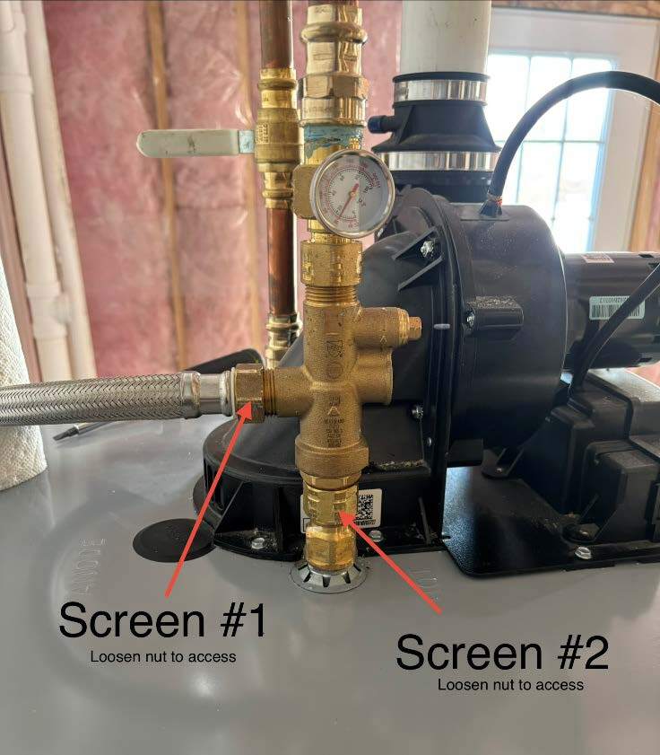 How to Access, Remove, & Clean Hot Water Tank Inlet Filter Screens